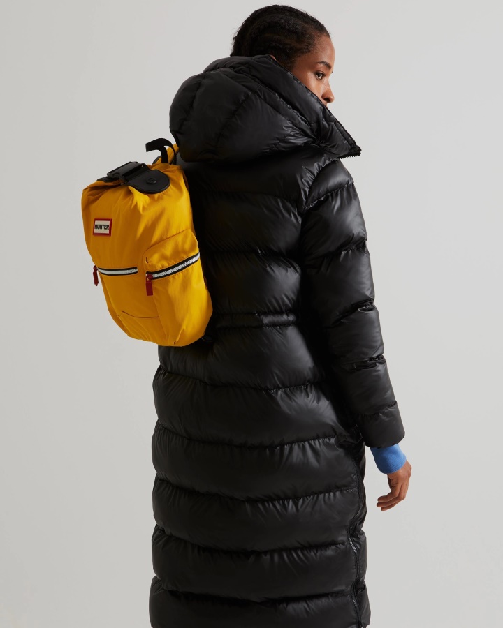 Abrigo Acolchado Largo Con Aislamiento De Goma Para Mujer Hunter Negro