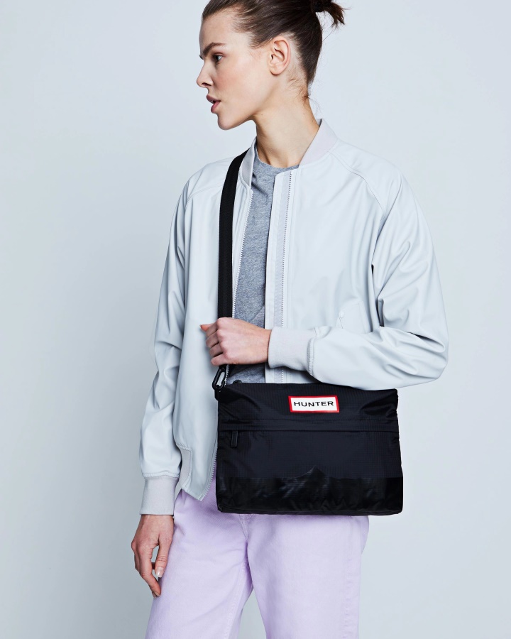 Bolso Lateral Hunter Sacoche Ripstop Negro