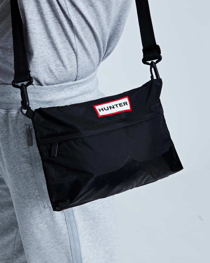 Bolso Lateral Hunter Sacoche Ripstop Negro