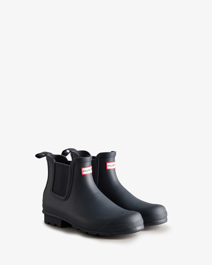 Botas Chelsea Originales Hunter Hombre Azul Marino