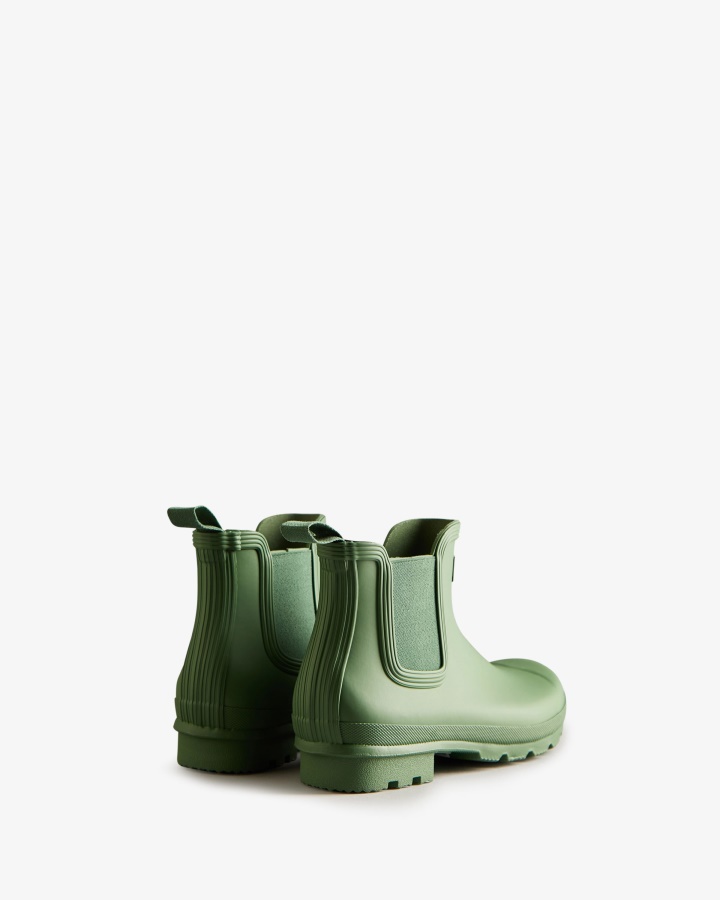 Botas Chelsea Originales Hunter Para Hombre Verde Caen