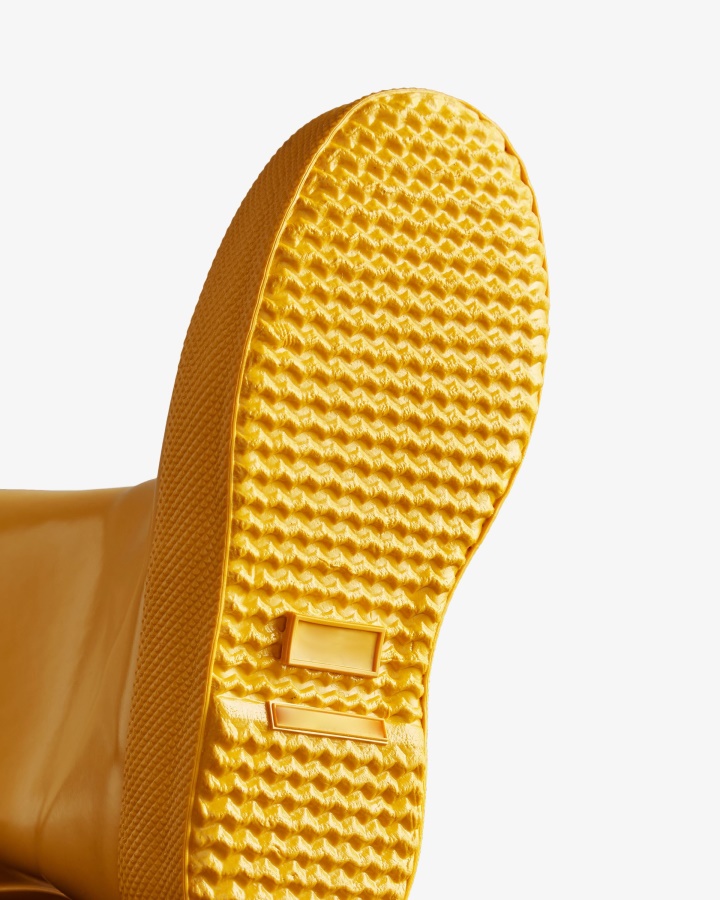Botas De Agua Con Brillo Para Niños First (18 Meses-8 Años) Original De Hunter Amarillo