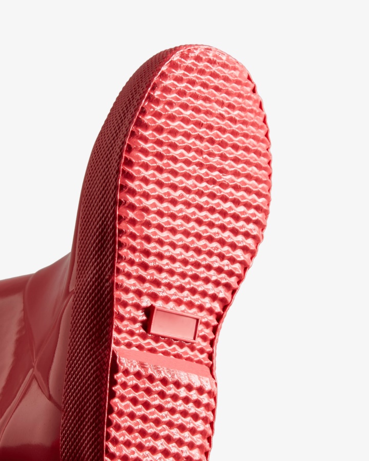 Botas De Agua Con Brillo Para Niños First (18 Meses-8 Años) Original De Hunter Rowan Rosa