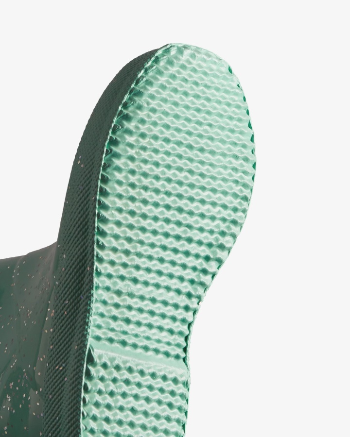 Botas De Agua Con Purpurina Gigante Hunter Kids First (18 Meses-8 Años) Menta Salvaje