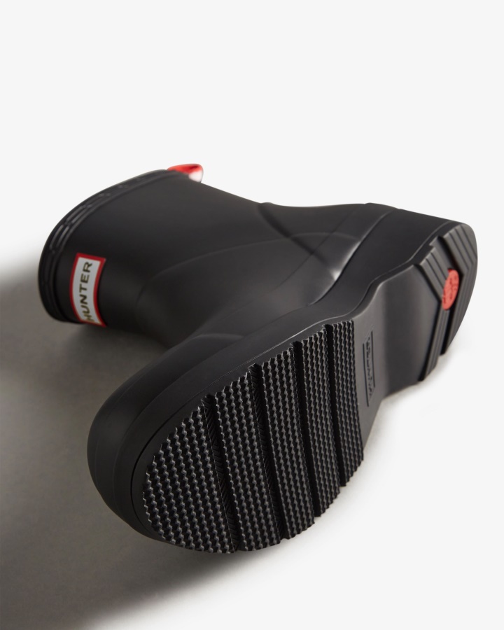 Botas De Agua Cortas Hunter Play Para Hombre Color Negro