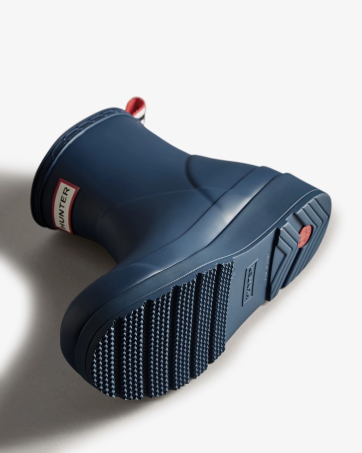 Botas De Agua Cortas Hunter Play Para Mujer Kerhuelen Azul Marino