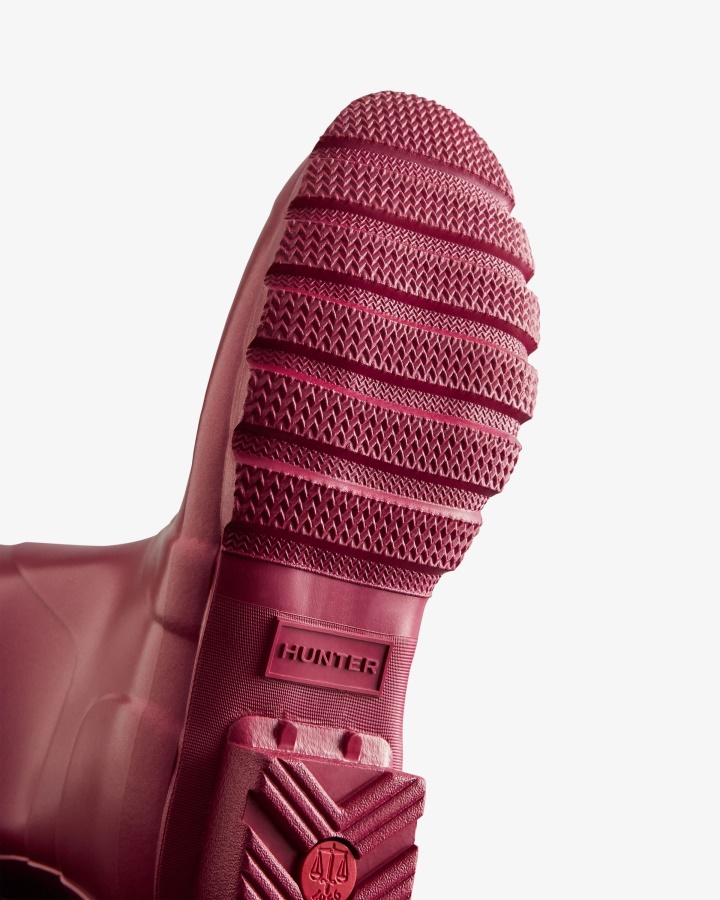 Botas De Agua Cortas Mujer Hunter Nebula Hayes Burdeos