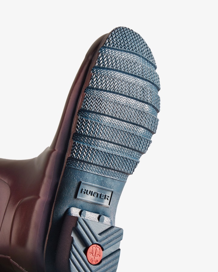 Botas De Agua Cortas Mujer Hunter Nebula Stornoway Azul