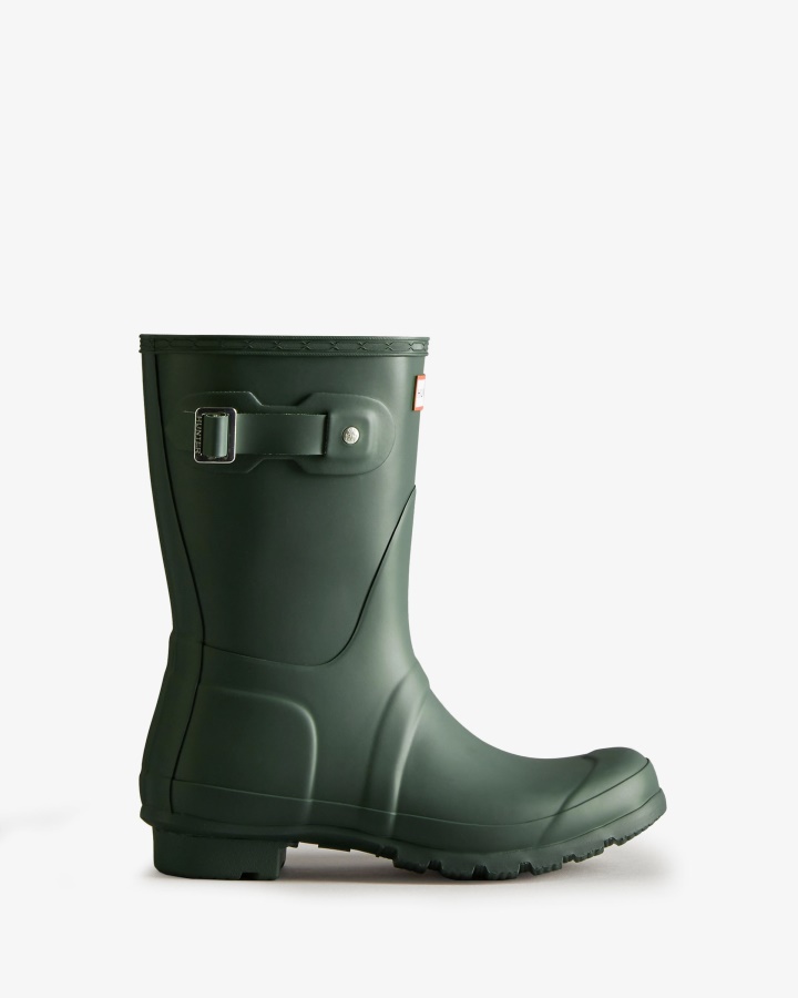 Botas De Agua Cortas Mujer Hunter Originales Verde Cazador