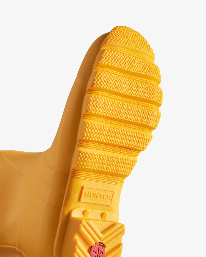 Botas De Agua Cortas Originales Mujer Hunter Amarillo