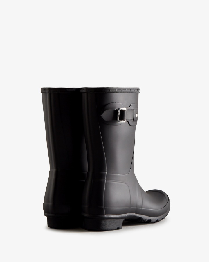 Botas De Agua Cortas Originales Mujer Hunter Negras