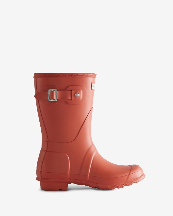 Botas De Agua Cortas Originales Mujer Hunter Rorbu Rust