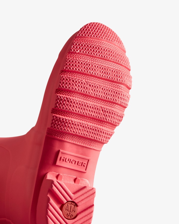 Botas De Agua Cortas Originales Mujer Hunter Rowan Rosa