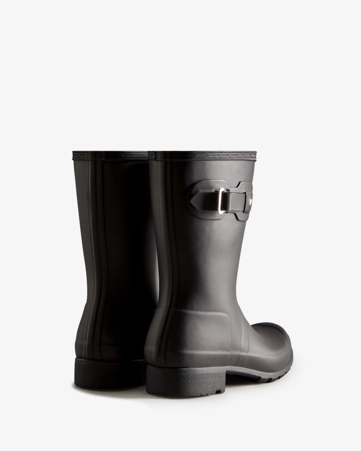 Botas De Agua Cortas Y Plegables Para Mujer Hunter Tour Negro