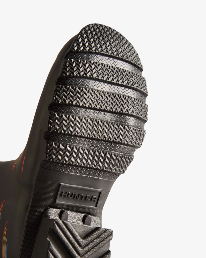 Botas De Agua Hunter Big Kids (5-11 Años) Con Estampado De Arco Iris Mini Estampado De Arco Iris Mini