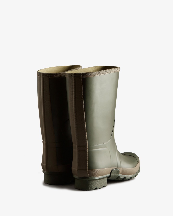Botas De Agua Hunter Jardinero Para Hombre Dark Olive-clay