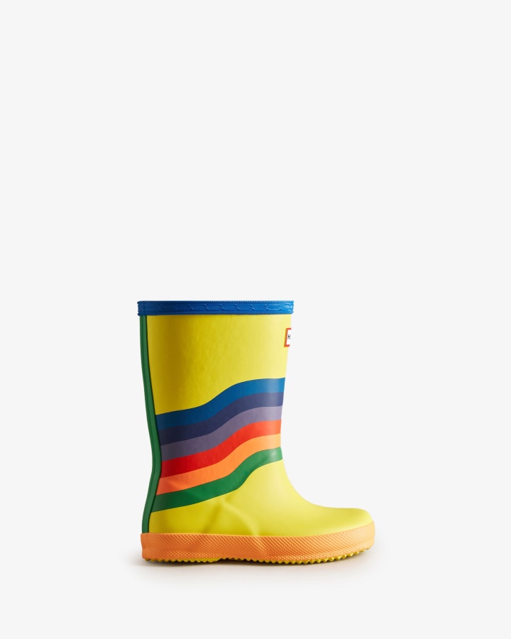 Botas De Agua Hunter Kids First (18 Meses-8 Años) Wiggle Rainbow Multicolor