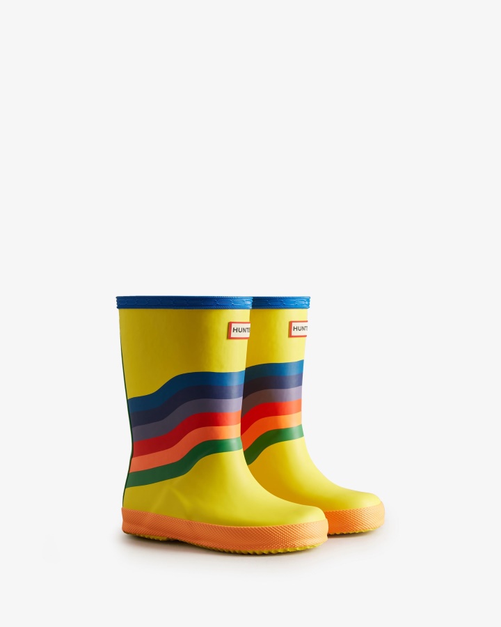 Botas De Agua Hunter Kids First (18 Meses-8 Años) Wiggle Rainbow Multicolor