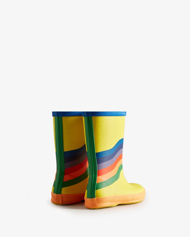 Botas De Agua Hunter Kids First (18 Meses-8 Años) Wiggle Rainbow Multicolor