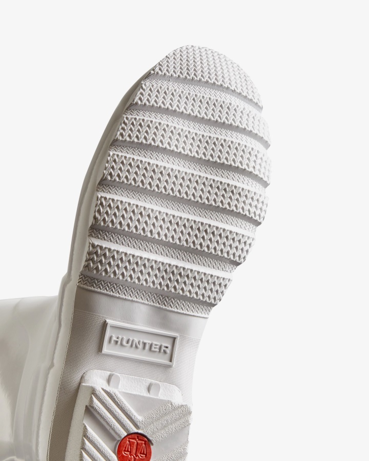 Botas De Agua Hunter Mujer Tall Gloss Original Blanco