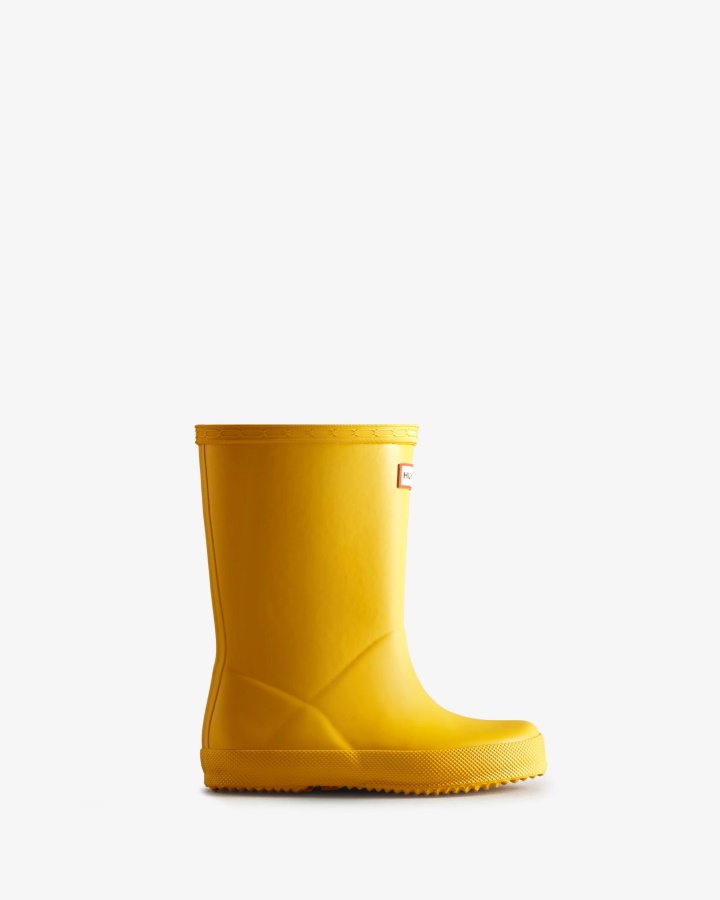 Botas De Agua Hunter Original Kids First (18 Meses-8 Años) Amarillo