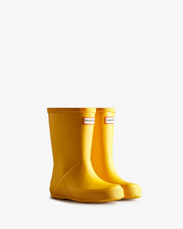 Botas De Agua Hunter Original Kids First (18 Meses-8 Años) Amarillo