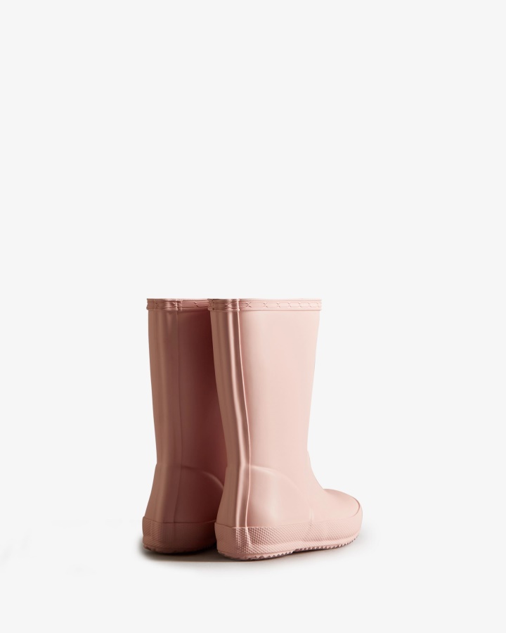 Botas De Agua Hunter Original Kids First (18 Meses-8 Años) Rosa Azalea