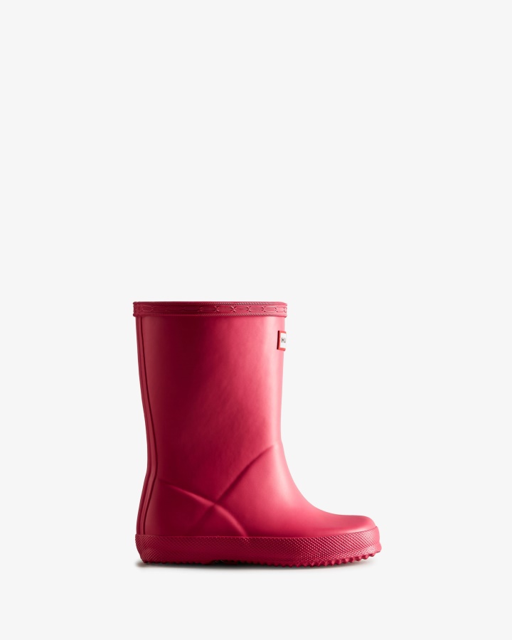 Botas De Agua Hunter Original Kids First (18 Meses-8 Años) Rosa Brillante