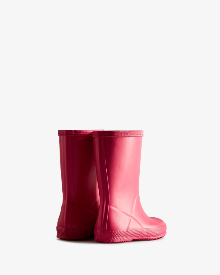 Botas De Agua Hunter Original Kids First (18 Meses-8 Años) Rosa Brillante