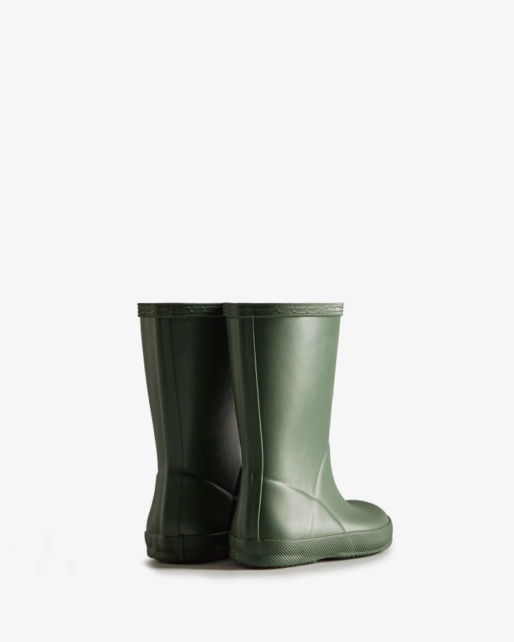 Botas De Agua Hunter Original Kids First (18 Meses-8 Años) Verde Cazador