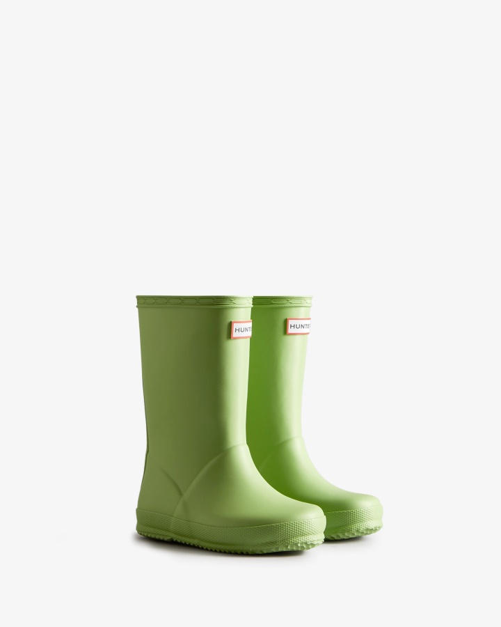Botas De Agua Hunter Original Kids First (18 Meses-8 Años) Verde Helecho