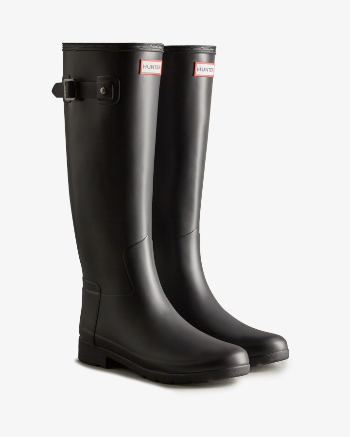Botas De Agua Hunter Slim Fit Mujer Negras
