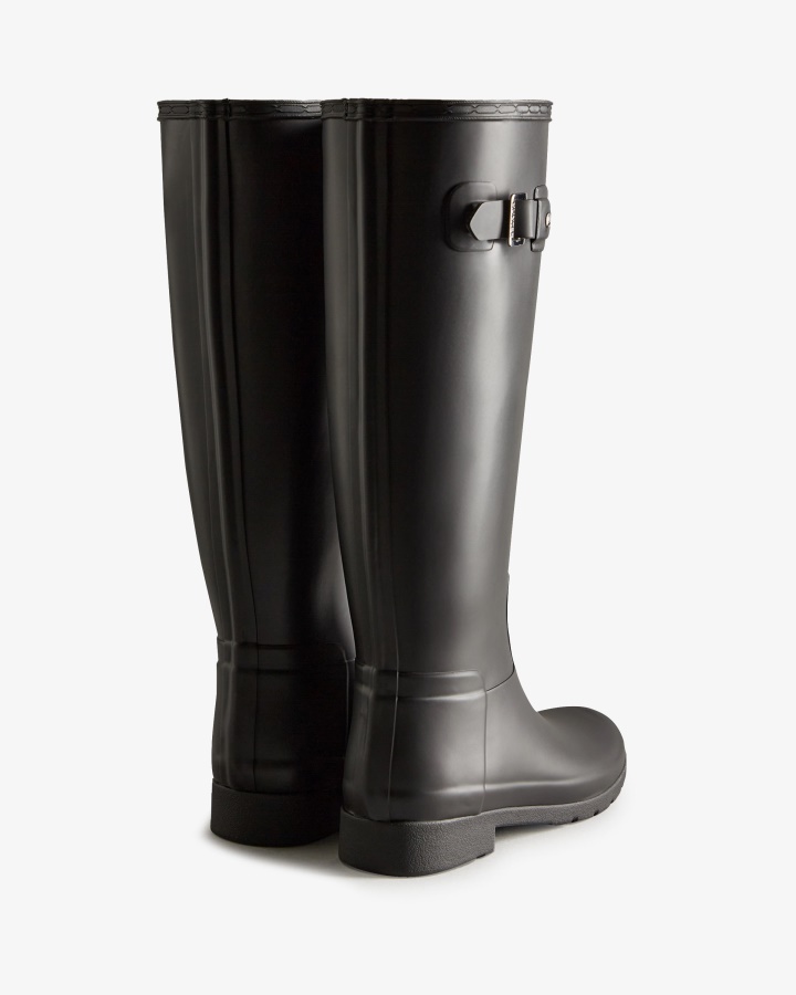 Botas De Agua Hunter Slim Fit Mujer Negras