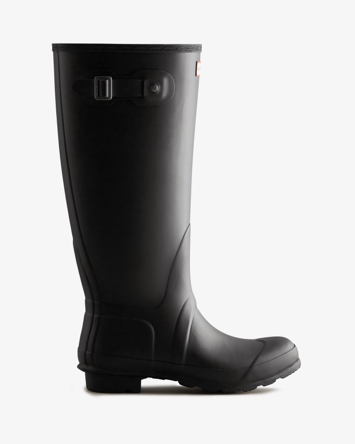 Botas De Agua Hunter Tall Wide Fit Para Mujer Negras