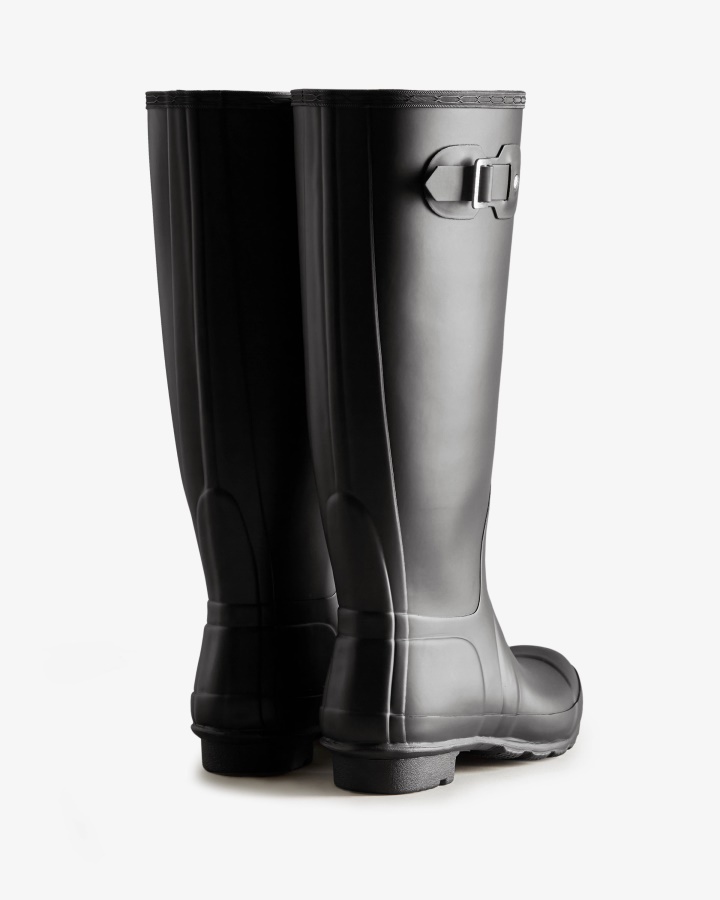 Botas De Agua Hunter Tall Wide Fit Para Mujer Negras