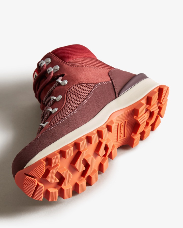 Botas De Comando Con Cordones Y Aislamiento Explorer Para Mujer Hunter Muted Berry-ruskea Brown-fall Red