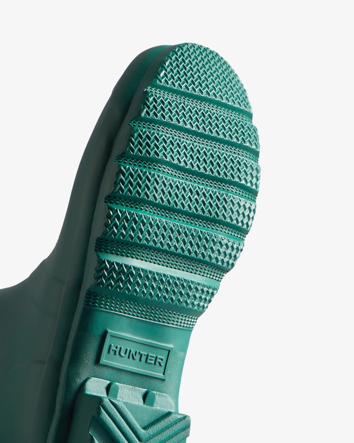 Botas De Lluvia Ajustables Traseras Cortas Para Mujer Hunter Loch Awe Blue-glenmore Rose