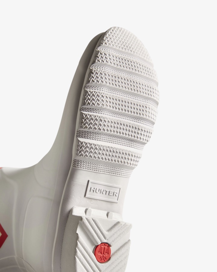 Botas De Lluvia Altas Con Logo De Tigre Grande Año Nuevo Lunar Para Mujer Hunter Spurrey Blanco