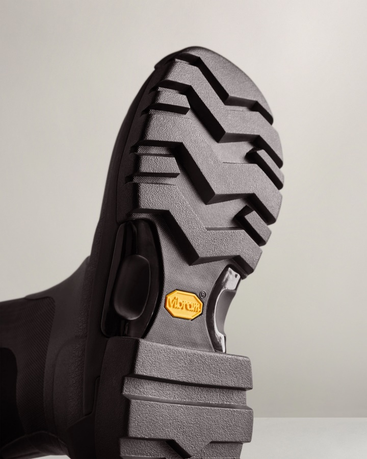 Botas De Lluvia Altas Hunter Balmoral Field Hybrid Para Mujer Negro