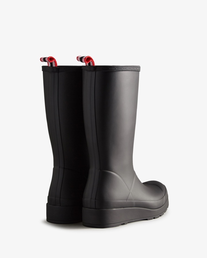 Botas De Lluvia Altas Hunter Play Para Mujer Negras