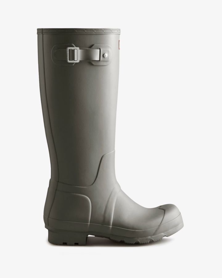 Botas De Lluvia Altas Originales Hunter Para Hombre Gris Docker