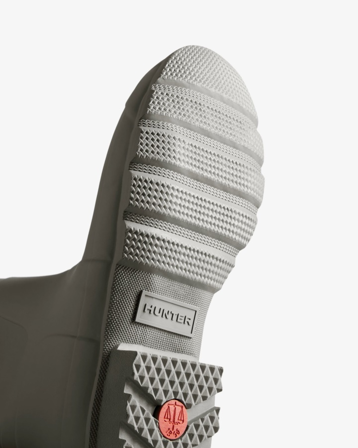 Botas De Lluvia Altas Originales Hunter Para Hombre Gris Docker