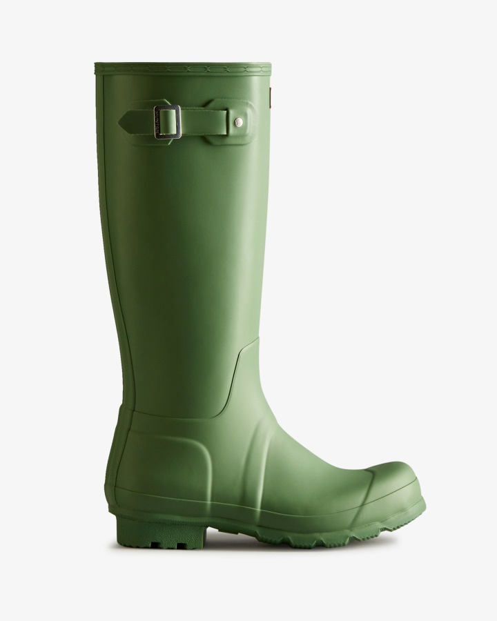 Botas De Lluvia Altas Originales Para Hombre Hunter Cayó Verde