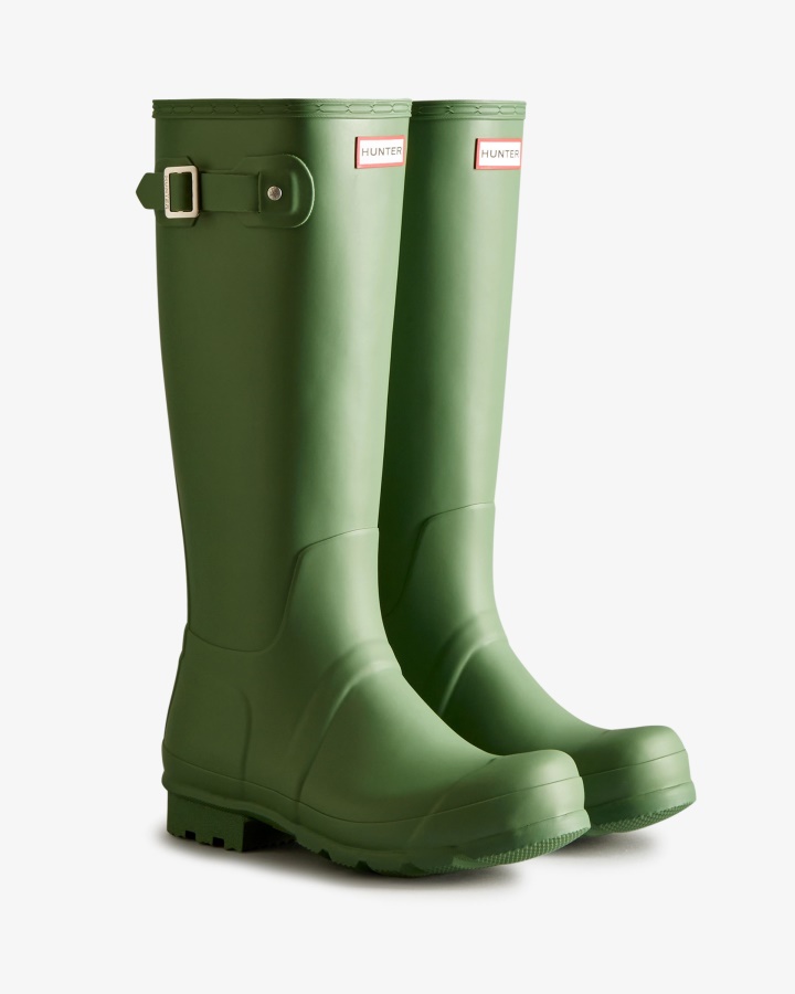 Botas De Lluvia Altas Originales Para Hombre Hunter Cayó Verde