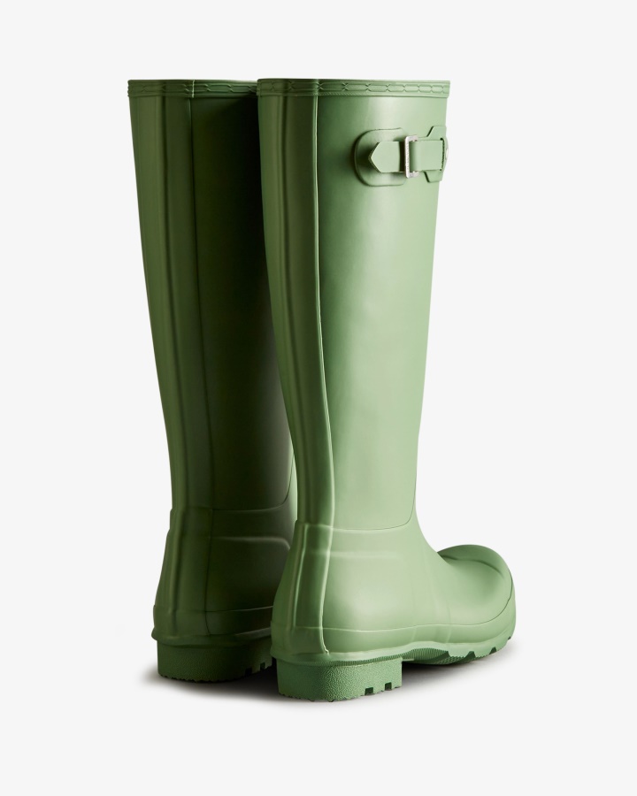 Botas De Lluvia Altas Originales Para Hombre Hunter Cayó Verde