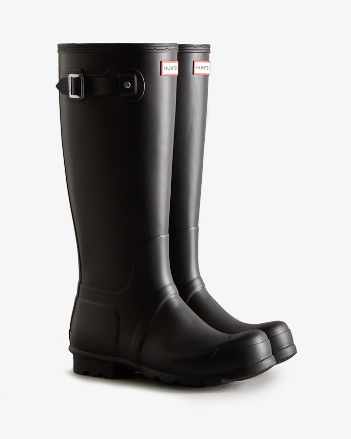 Botas De Lluvia Altas Originales Para Hombre Hunter Negras