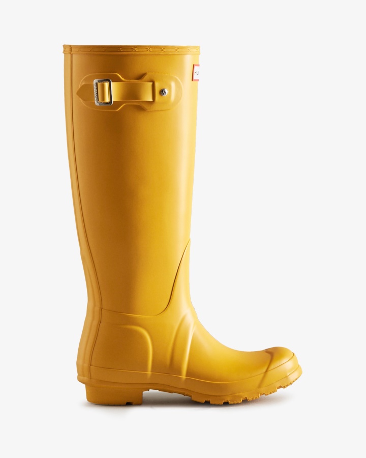 Botas De Lluvia Altas Originales Para Mujer Hunter Amarillas