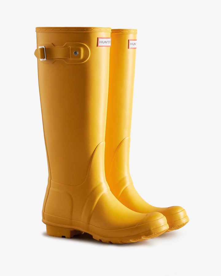 Botas De Lluvia Altas Originales Para Mujer Hunter Amarillas
