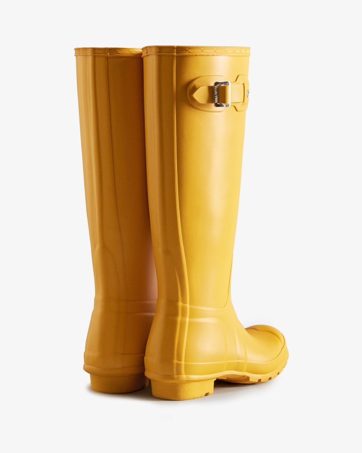 Botas De Lluvia Altas Originales Para Mujer Hunter Amarillas