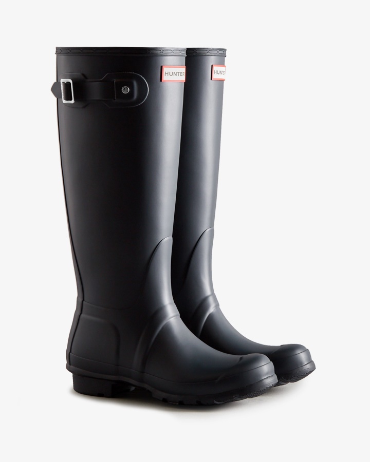 Botas De Lluvia Altas Originales Para Mujer Hunter Azul Marino